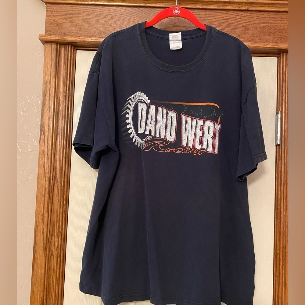 Gildan Dano Wert Racing Motorcycle Mens T Shirt Sz XL Black